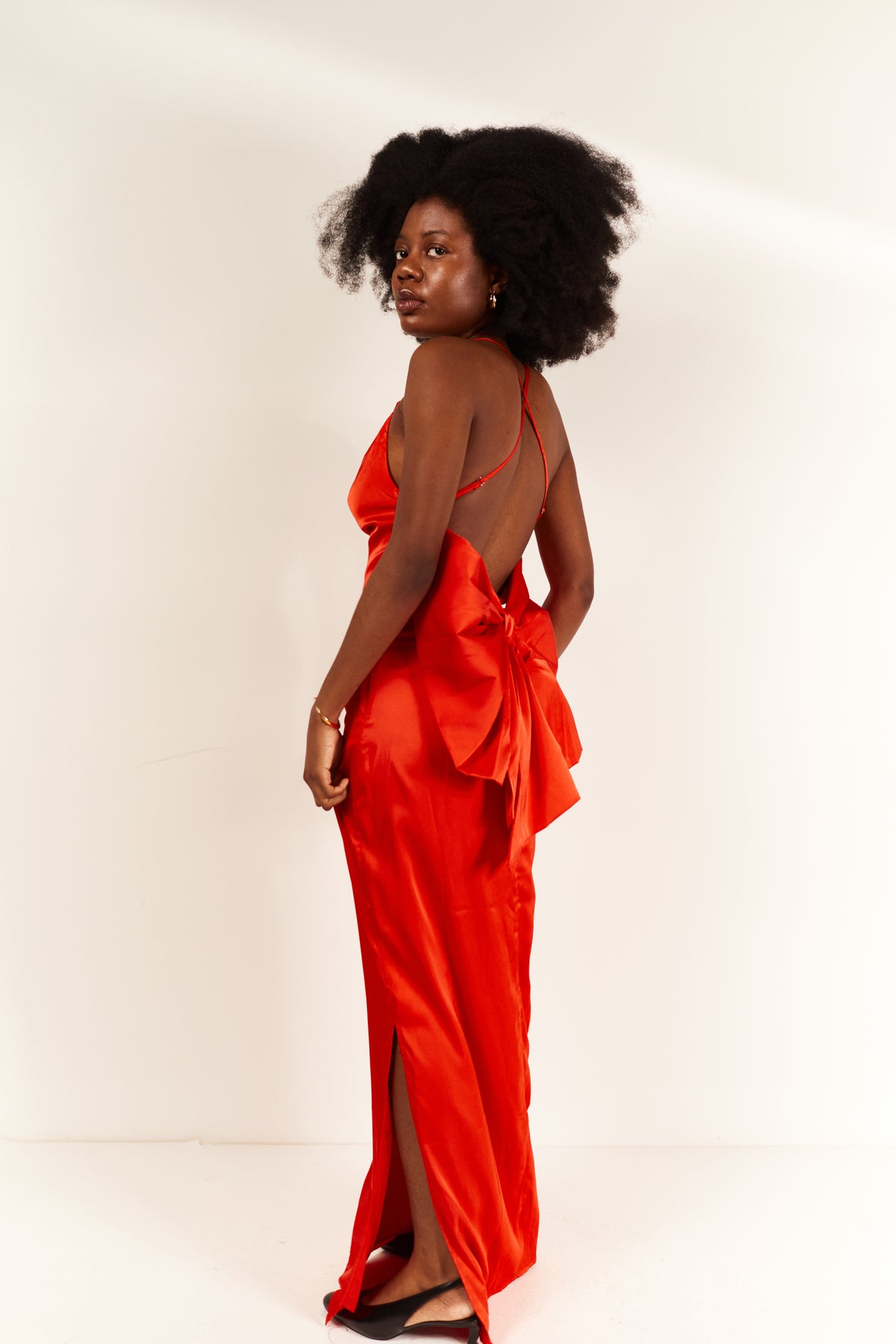 Scarlett Backless Bow Dress