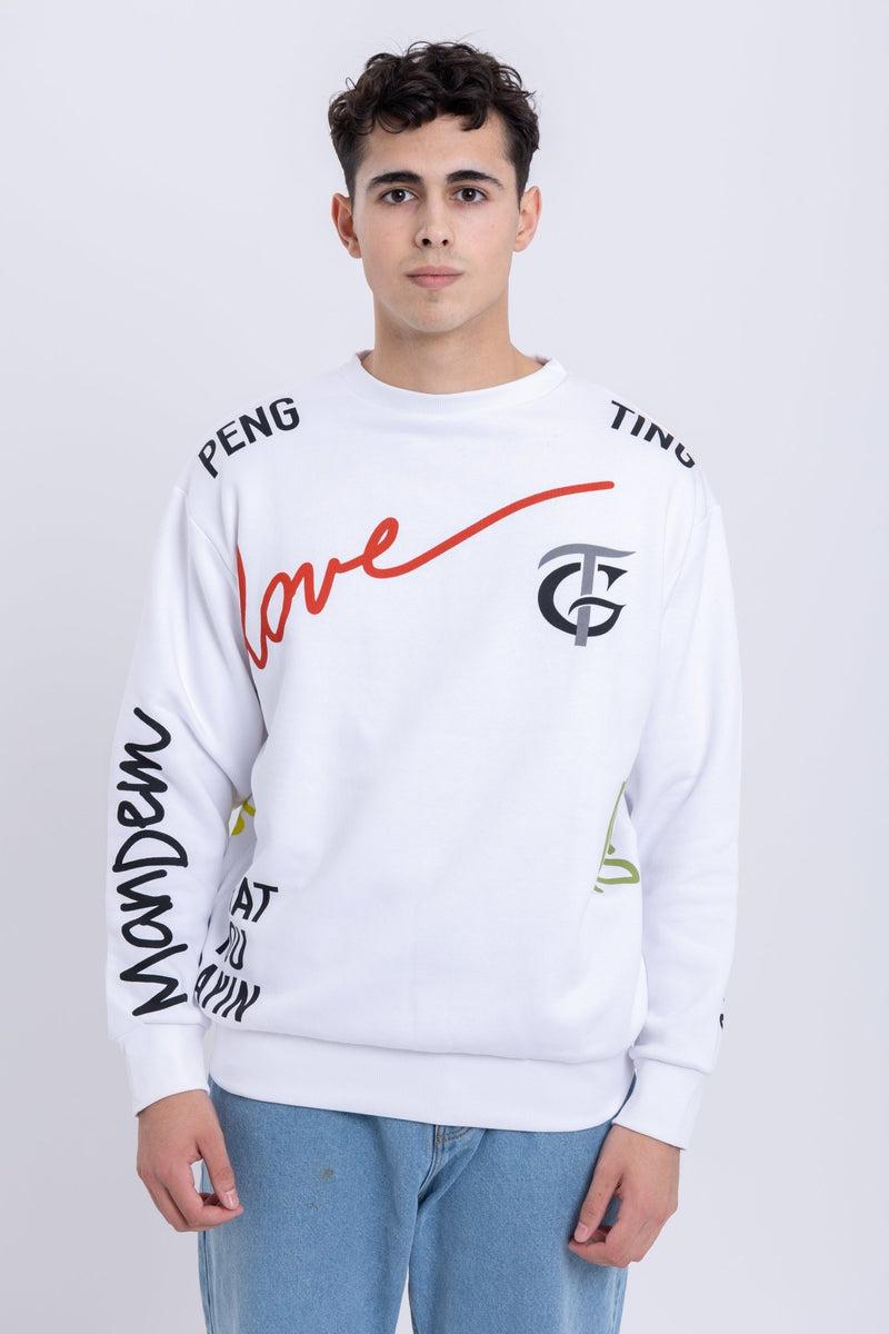 White Sweatshirt for Men