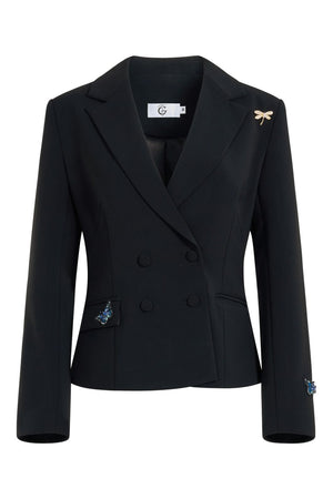 Butterfly-Detail Blazer